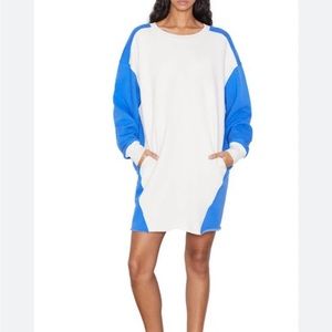 FRAME Oversize Colorblock Long Sleeve Sweatshirt Dress Size XS/S NWT